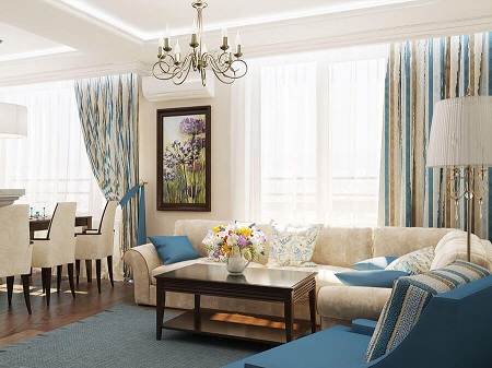 Американский стиль в интерьера гостиной: выбор мебели и особенности