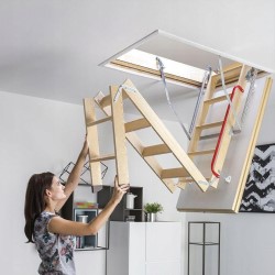 Технология установки чердачных лестниц: из каких этапов состоит процесс 