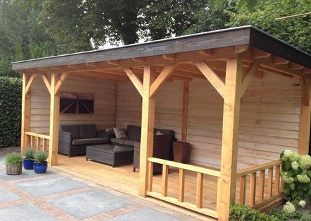 Беседка из профилированного бруса: достоинства, правила и этапы строительства