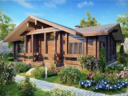 Коттедж из клееного бруса: достоинства дома и последовательность действий возведения