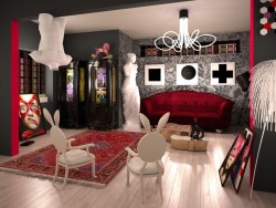 Оформляем гостиную в стиле китч: советы по выбору мебели и материалов