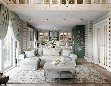 Гостиная в стиле Прованс: характерные особенности и советы по выбору мебели