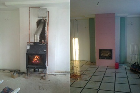 Выбор каминной топки для отопления дома: виды, преимущества и особенности