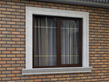 Декор окон из стеклофибробетона: в чем особенность и преимущества