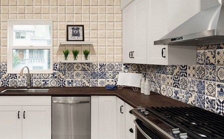 Кафель для отделки кухни: достоинства, этапы и способы кладки