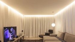 Главные достоинства парящих натяжных потолков и правила их монтажа