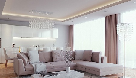 Как рассчитывается размер полотна для натяжного потолка