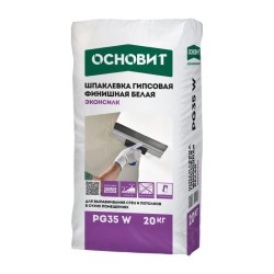 Шпаклевка Эконсилк Основит PG35 W и ее основные характеристики