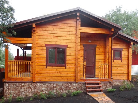 Как построить баню из профилипрованного бруса: способы и этапы