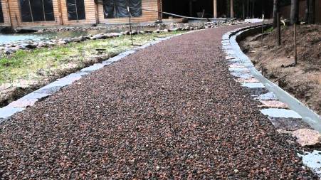 Дорожки на даче из отсева: особенности материала и последовательность этапов работы