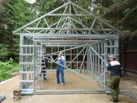 Как собрать гараж своими руками: выбор модели, изготовление основания и сборка сооружения