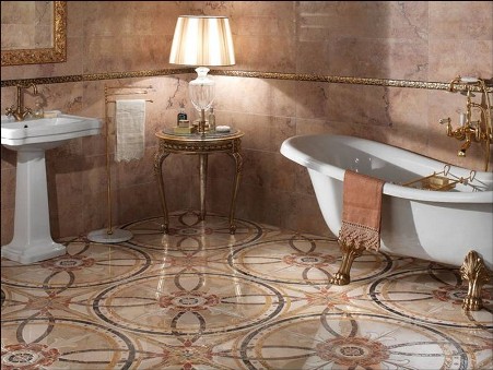 Напольная плитка в ванную: виды и критерии выбора