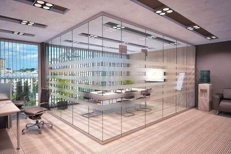 Стеклянные офисные перегородки: достоинства и рекомендации по выбору изделия