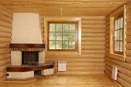 Отделка деревянного дома внутри