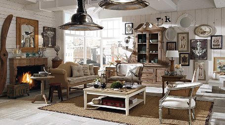 В каком стиле оформить гостиную: характеристики кантри и арт-деко