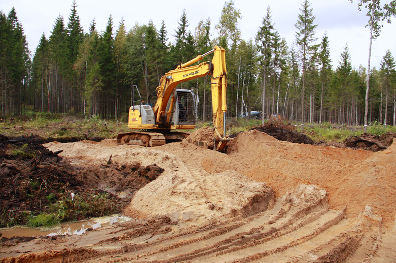 Подготовка территории под постройку загородного дома