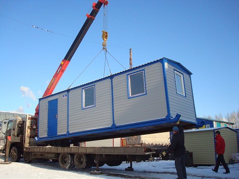 Транспортировка бытовок автомонипулятором: этапы и особенности