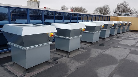 Преимущества промышленных крышных вентиляторов: виды и характеристики