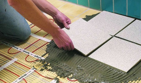 Теплый пол под плитку: виды и характеристики